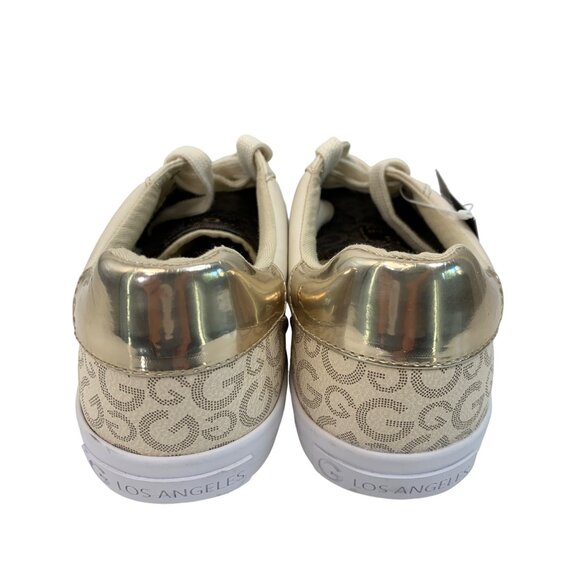 GBG G by Guess Los Angeles Tennis Shoe Fashion Monogram Size 7.5 low I6967 Bling - Picture 11 of 12
